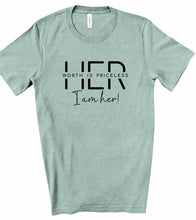 Load image into Gallery viewer, Her worth is Priceless Graphic Tee
