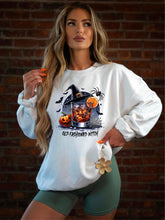 Load image into Gallery viewer, Old Fashioned Witch Graphic Sweatshirt | Multiple Colors
