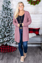 Load image into Gallery viewer, Bonnie Waffle Cardigan With Thumbhole
