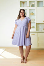 Load image into Gallery viewer, Rebecca Ruffle Sleeve Eyelet Dress-#4-Lavender
