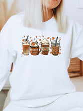 Load image into Gallery viewer, 4 Pumpkin Spice Latte Mix Graphic Sweatshirt | Multiple Colors - Elevated Boutique CO
