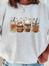 Load image into Gallery viewer, 4 Pumpkin Spice Latte Mix Graphic Sweatshirt | Multiple Colors - Elevated Boutique CO
