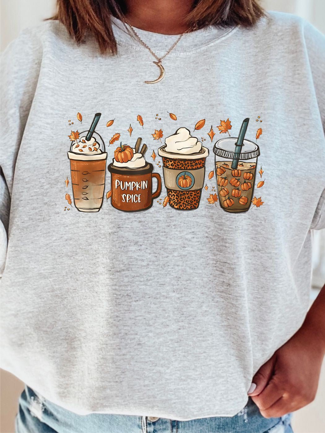 4 Pumpkin Spice Latte Mix Graphic Sweatshirt | Multiple Colors - Elevated Boutique CO