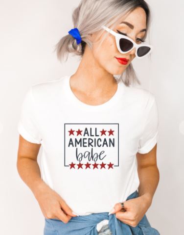 All American Babe Graphic Tee | Multiple Colors - Elevated Boutique CO