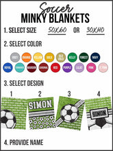 Load image into Gallery viewer, Allstar Soccer Custom Minky Blanket *Multiple Colors* - Elevated Boutique CO
