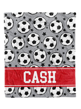 Load image into Gallery viewer, Allstar Soccer Custom Minky Blanket *Multiple Colors* - Elevated Boutique CO
