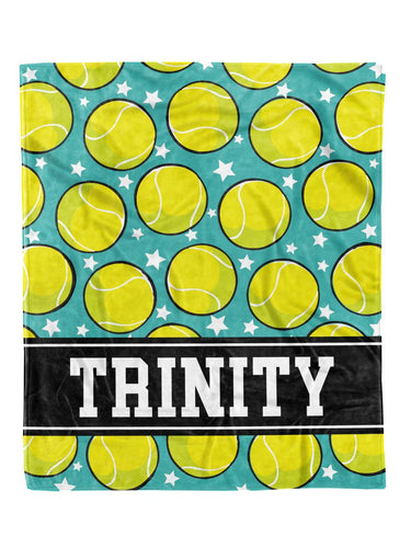 Allstar Tennis Custom Minky Blanket *Multiple Colors* - Elevated Boutique CO