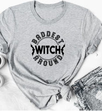 Load image into Gallery viewer, Baddest Witch Around Halloween Graphic Tee | Multiple Colors - Elevated Boutique CO
