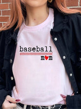 Load image into Gallery viewer, Baseball Mom Graphic Tee | Multiple Colors - Elevated Boutique CO
