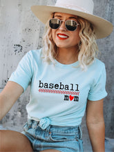 Load image into Gallery viewer, Baseball Mom Graphic Tee | Multiple Colors - Elevated Boutique CO
