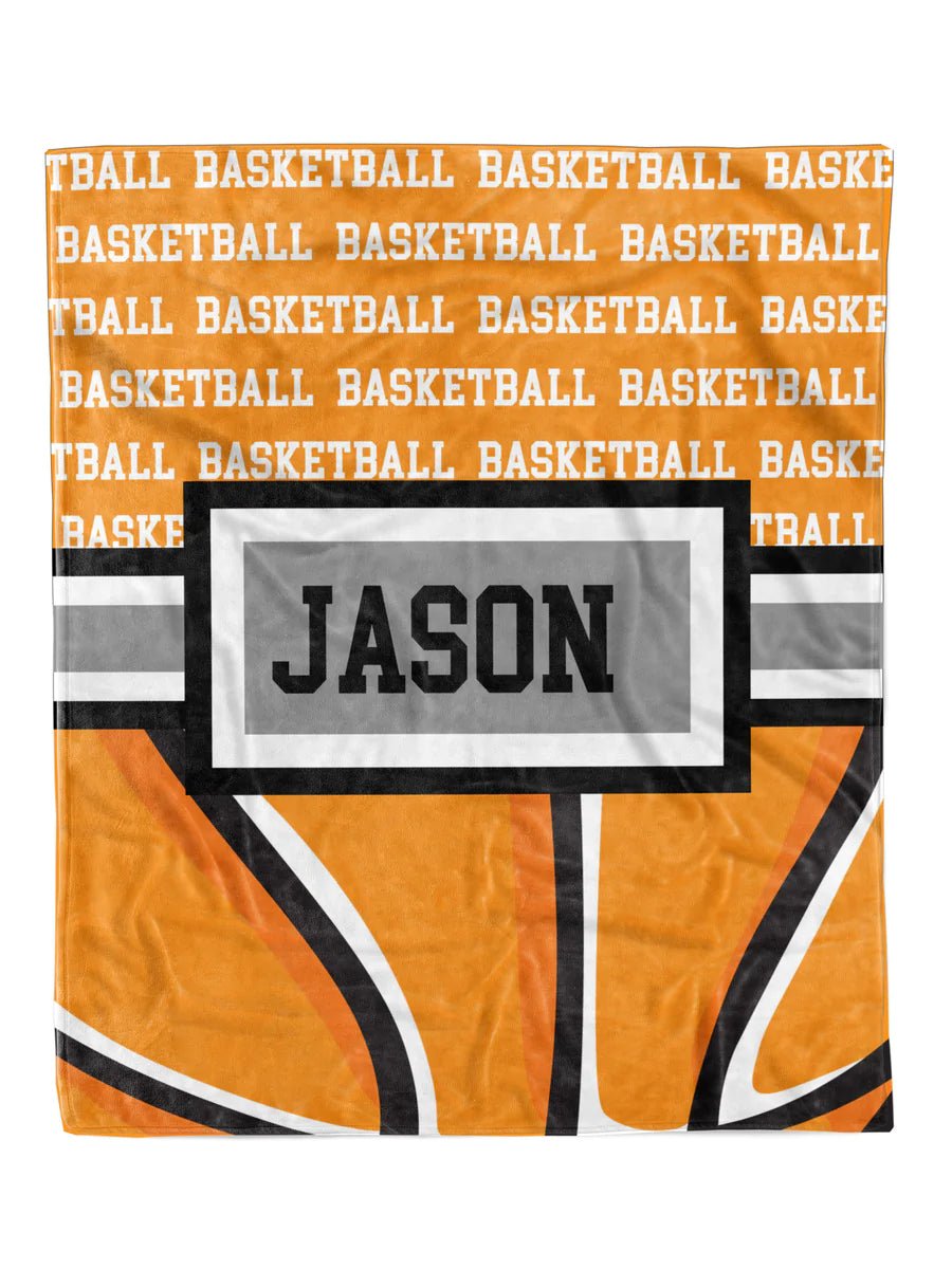 Basketball Zoom Minky Blanket *Multiple Colors* - Elevated Boutique CO