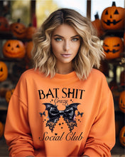 Load image into Gallery viewer, Bat Shit Crazy Social Club Graphic Sweatshirt | Multiple Colors - Elevated Boutique CO
