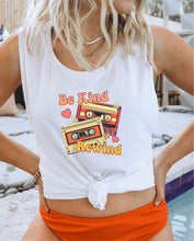 Load image into Gallery viewer, Be Kind and Rewind Muscle Graphic Tank | Multiple Colors - Elevated Boutique CO
