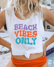 Load image into Gallery viewer, Beach Vibes Only Muscle Graphic Tank | Multiple Colors - Elevated Boutique CO
