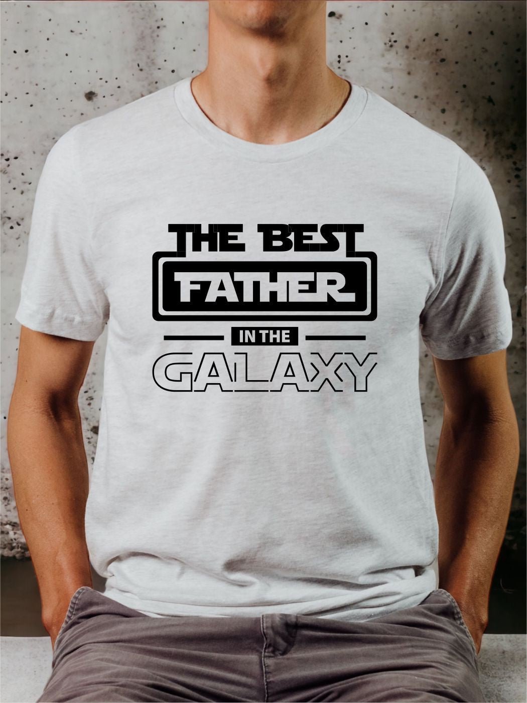 Best Father in the Galaxy Graphic Tee | Multiple Colors - Elevated Boutique CO