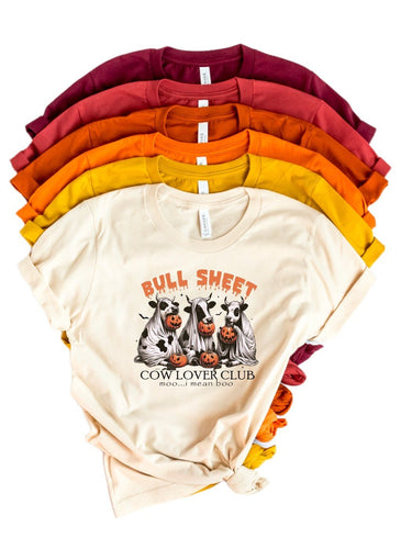 Bull Sheet Cow Lover Club Graphic Tee | Multiple Colors - Elevated Boutique CO