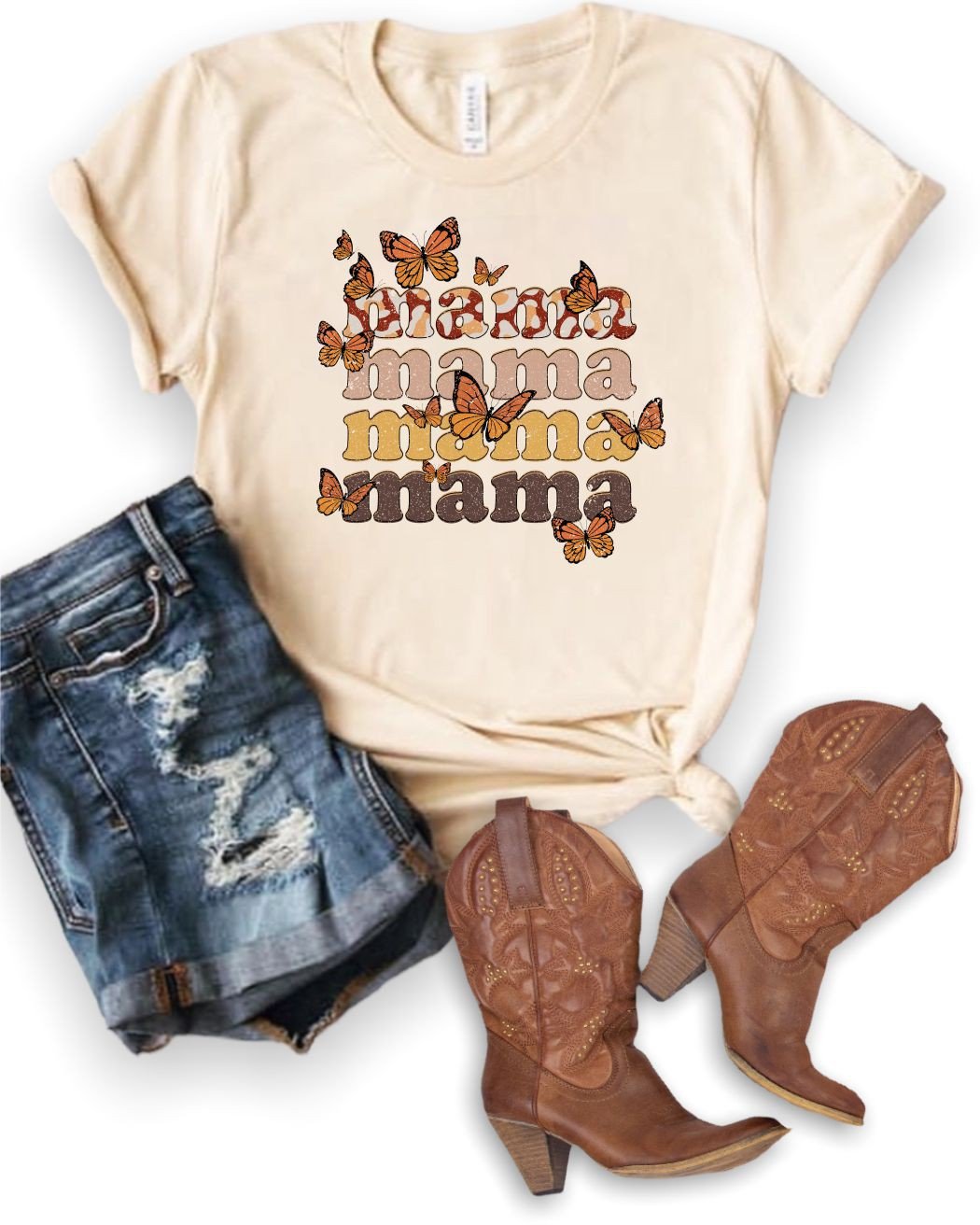 Butterfly Mama Graphic Tee | Multiple Colors - Elevated Boutique CO