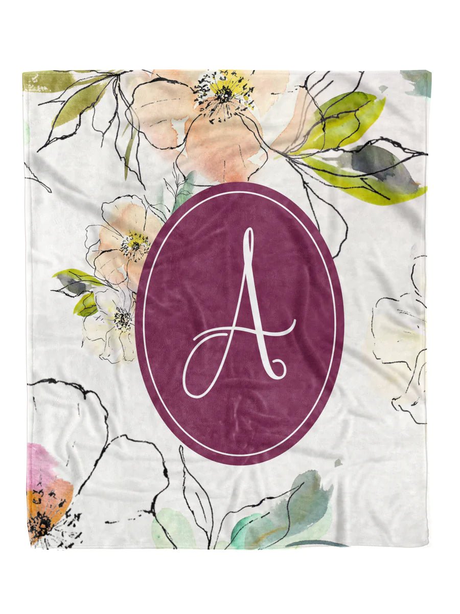 Calita Floral Custom Minky Blanket - Elevated Boutique CO