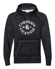 Load image into Gallery viewer, Campfires &amp; Cocktails Vintage Hoodie | Multiple Colors - Elevated Boutique CO
