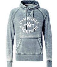 Load image into Gallery viewer, Campfires &amp; Cocktails Vintage Hoodie | Multiple Colors - Elevated Boutique CO
