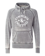 Load image into Gallery viewer, Campfires &amp; Cocktails Vintage Hoodie | Multiple Colors - Elevated Boutique CO
