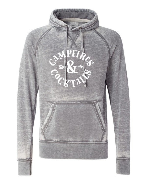 Campfires & Cocktails Vintage Hoodie | Multiple Colors - Elevated Boutique CO