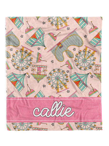 Carnival Babe Custom Minky Blanket - Elevated Boutique CO