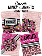 Load image into Gallery viewer, Cheer Action Minky Blanket *Multiple Colors* - Elevated Boutique CO
