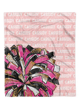 Load image into Gallery viewer, Cheer Name Repeat Minky Blanket *Multiple Colors* - Elevated Boutique CO
