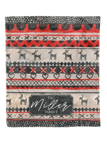 Christmas Sweater Custom Minky Blanket - Elevated Boutique CO