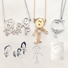 Load image into Gallery viewer, Custom Photo Drawing Necklace - Elevated Boutique CO
