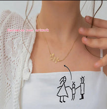 Load image into Gallery viewer, Custom Photo Drawing Necklace - Elevated Boutique CO
