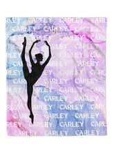 Load image into Gallery viewer, Dance Name Repeat Minky Blanket *Multiple Colors* - Elevated Boutique CO
