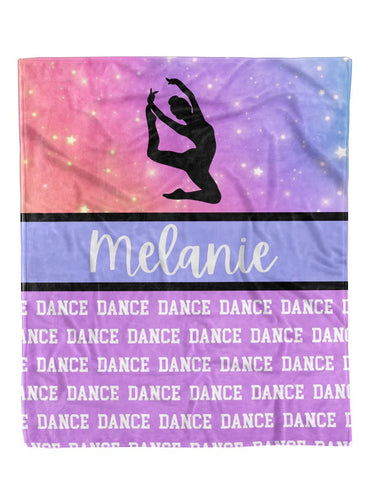 Dance Split Watercolor Minky Blanket *Multiple Colors* - Elevated Boutique CO