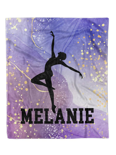 Dance Watercolor Minky Blanket *Multiple Colors* - Elevated Boutique CO