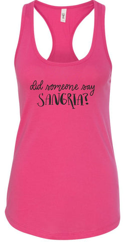 Did Someone say Sangria Racerback Tank | Multiple Colors - Elevated Boutique CO