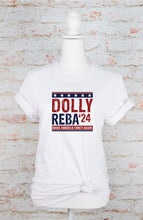 Load image into Gallery viewer, Dolly Reba for President 2024 Graphic Tee | Multiple Colors - Elevated Boutique CO
