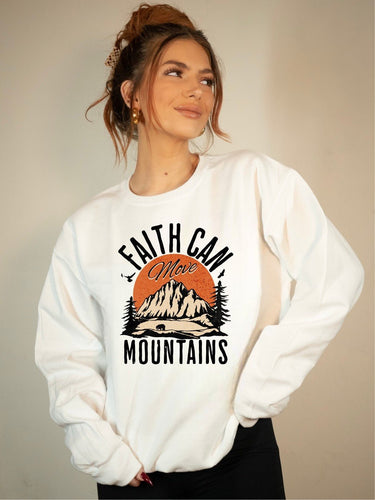 Faith Can Move Mountains Premium Bella Sweatshirt | Multiple Colors - Elevated Boutique CO