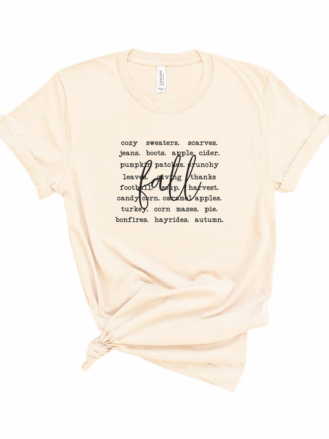 Fall Words Graphic Tee | Multiple Colors - Elevated Boutique CO