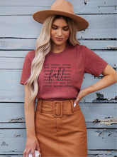 Load image into Gallery viewer, Fall Words Graphic Tee | Multiple Colors - Elevated Boutique CO
