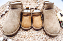 Load image into Gallery viewer, Faux Fur and Suede Mini Shortie Boots (SIZES 5.5 - 13) - Elevated Boutique CO
