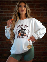 Load image into Gallery viewer, Feral Girl Halloween Graphic Sweatshirt - Elevated Boutique CO
