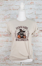 Load image into Gallery viewer, Feral Girl Halloween Racoon Graphic Tee | Multiple Colors - Elevated Boutique CO
