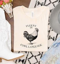 Load image into Gallery viewer, Fluent in Fowl Language Graphic Tee | Multiple Colors - Elevated Boutique CO
