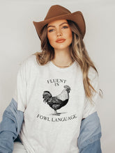 Load image into Gallery viewer, Fluent in Fowl Language Graphic Tee | Multiple Colors - Elevated Boutique CO
