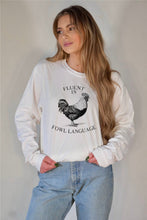 Load image into Gallery viewer, Fluent in Fowl Language Long Sleeve Graphic Tee | Multiple Colors - Elevated Boutique CO
