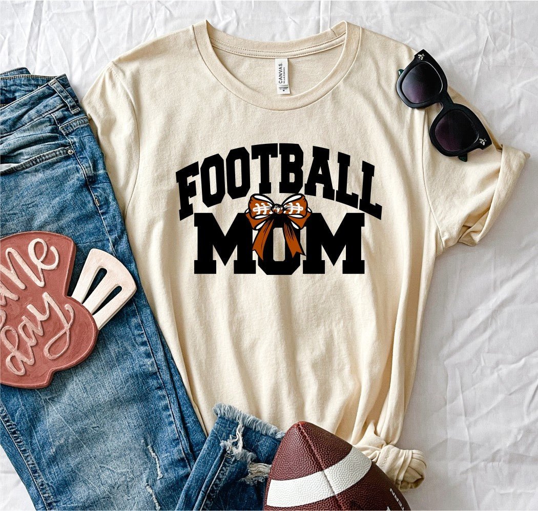 Football Mom Graphic Tee | Multiple Colors - Elevated Boutique CO