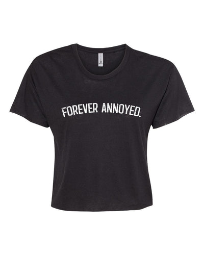 Forever Annoyed Cropped Tee | Multiple Colors - Elevated Boutique CO