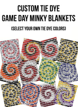 Load image into Gallery viewer, Game Day Tie Dye Minky Blanket - Elevated Boutique CO
