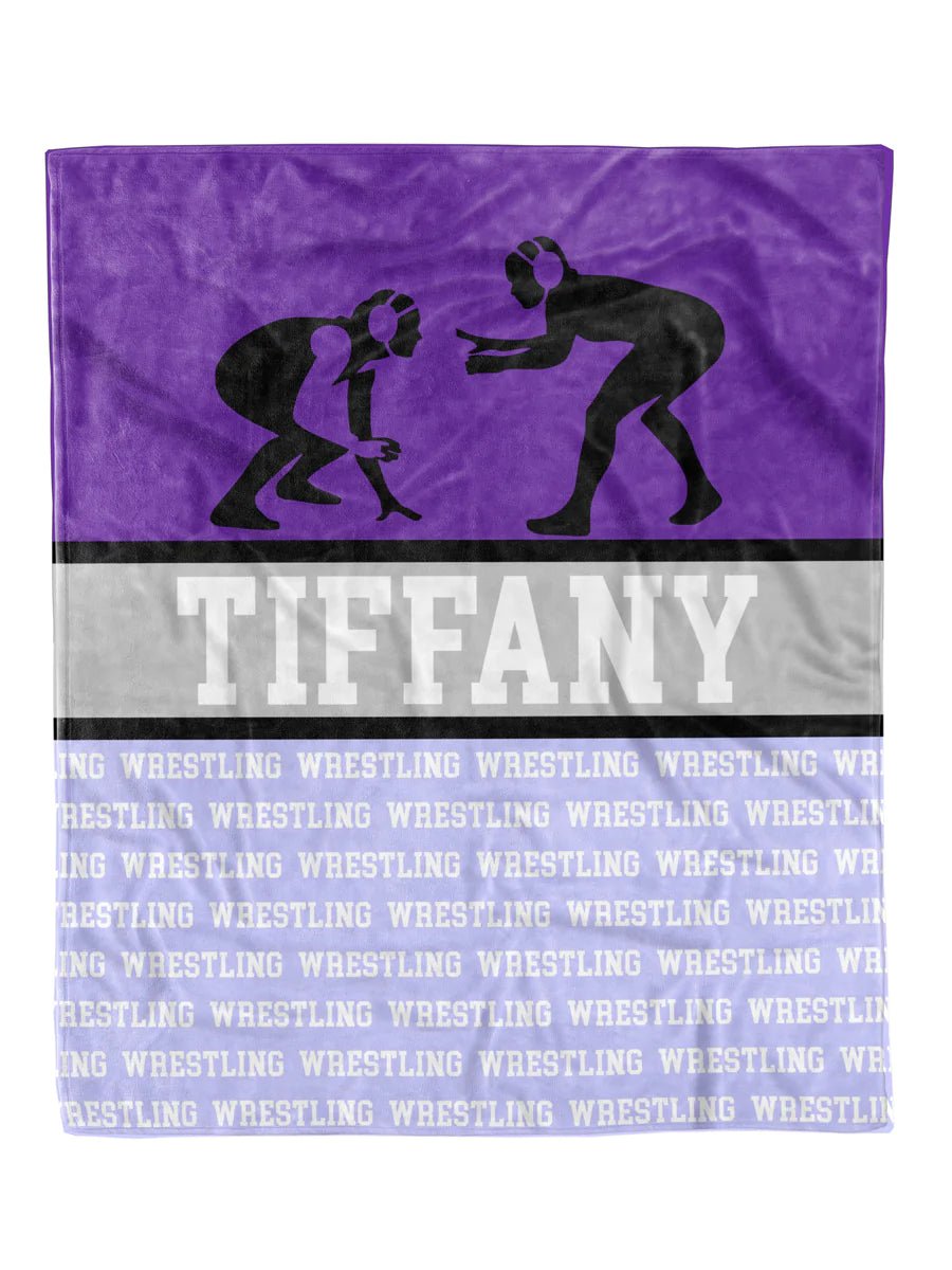 Girl's Wrestling Minky Blanket *Multiple Colors* - Elevated Boutique CO